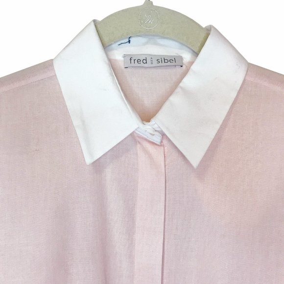 Pink Cotton Button-down Shirt - Size M - Picture 4 of 5